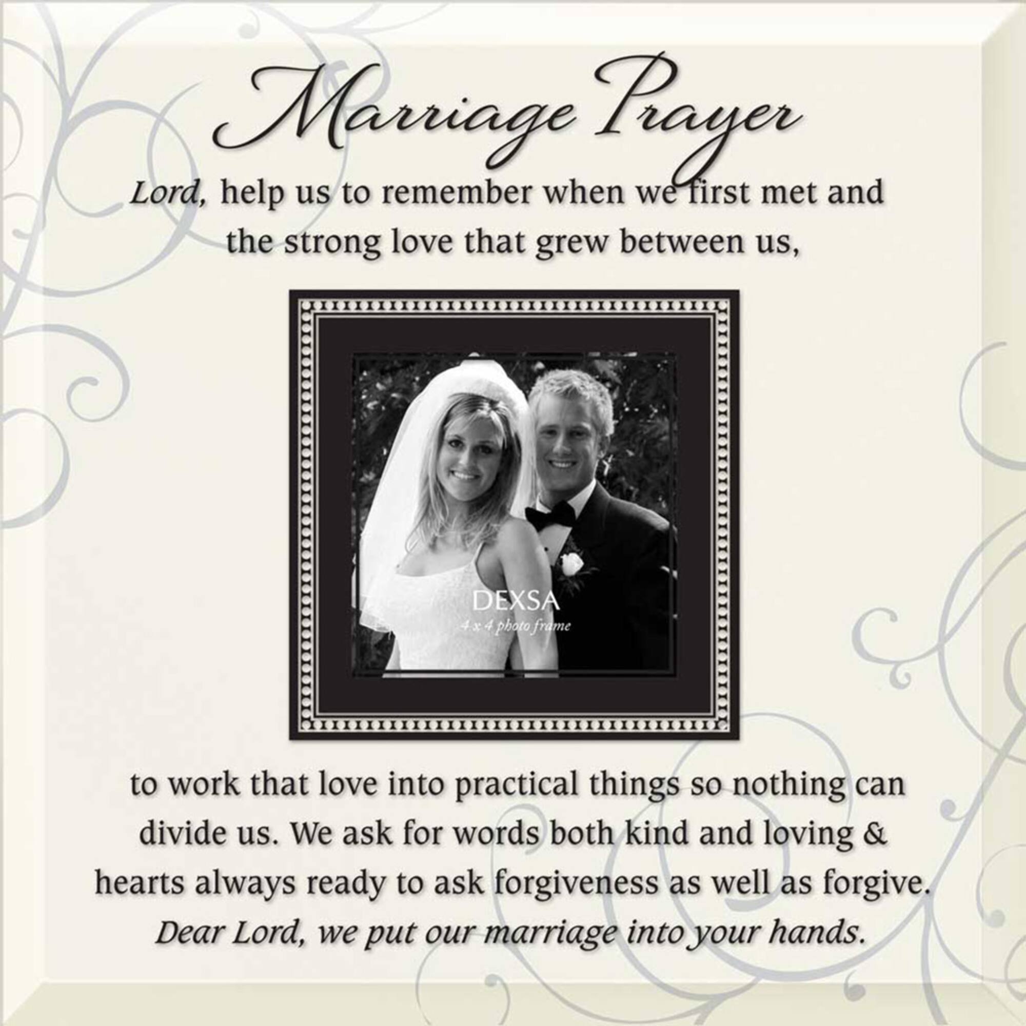 Marriage Prayer 4" x 4" Frame with Easel